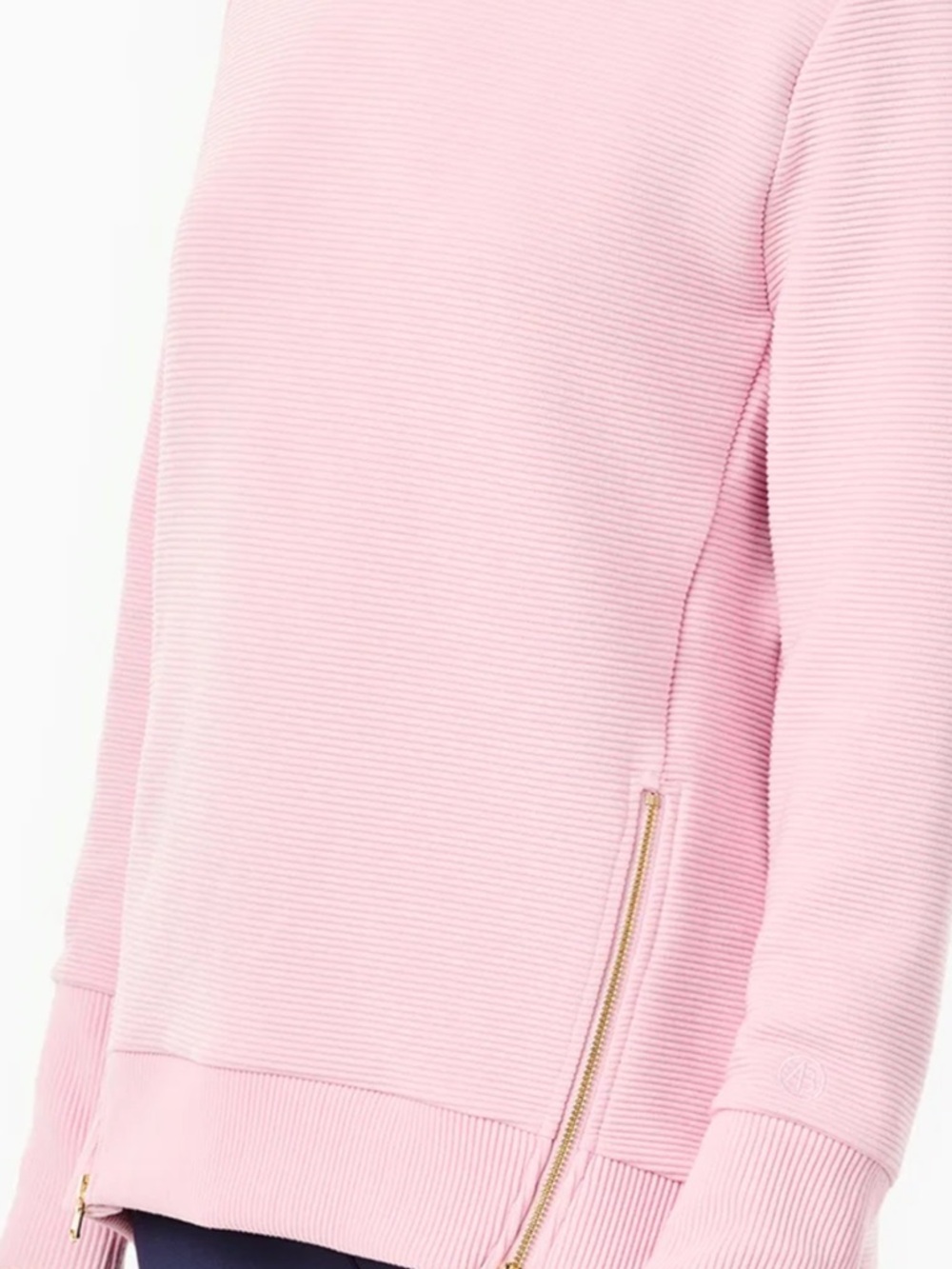 Pink Ribbed Pullover Sweater - Picture 3 of 3